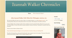 Desktop Screenshot of izannahwalkerchronicles.com